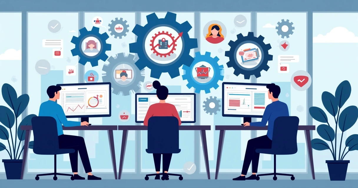 Plataformas de automação de marketing conectadas em telas distintas