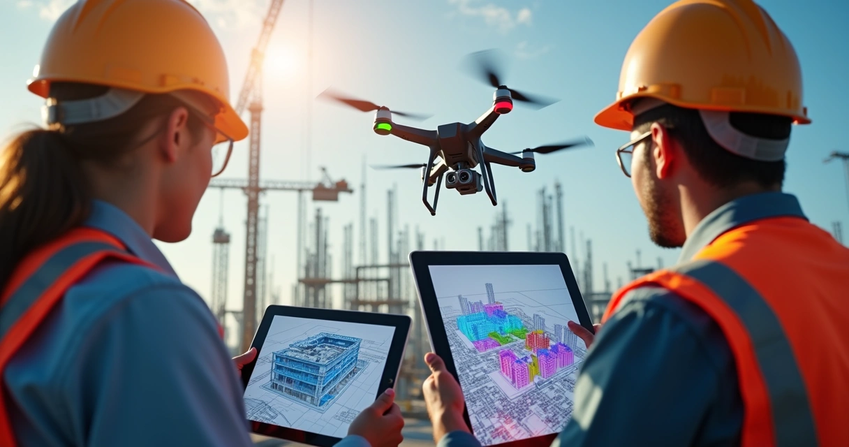 Uso de BIM e drone para segurança em obra