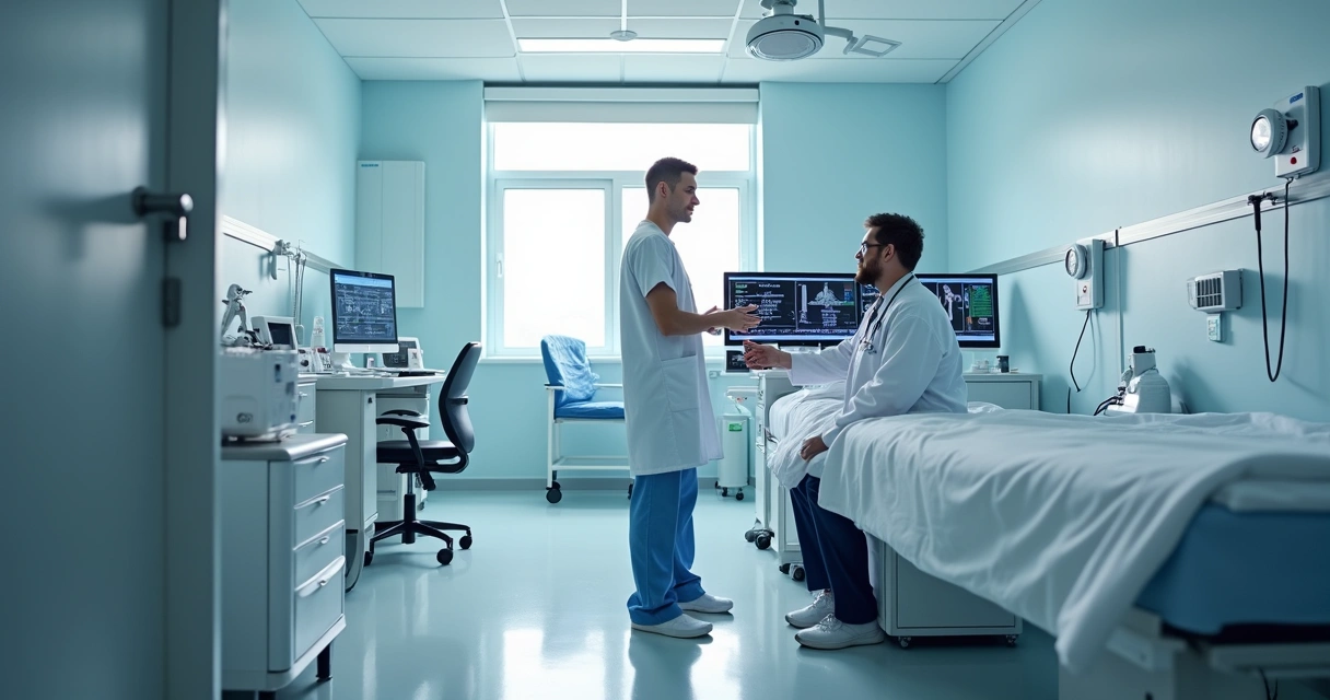 Tecnologia médica avançada em clínica de oncologia para imunoterapia 