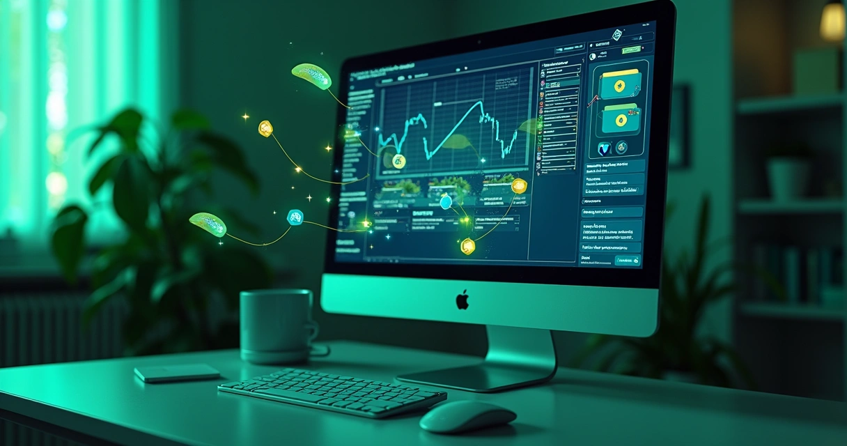 Contratos inteligentes sendo usados em prediction market na tela 