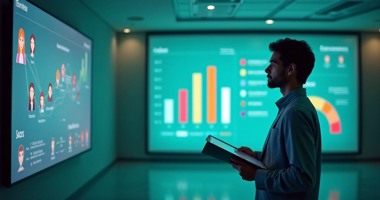 Painel digital mostrando dados de reativação de pacientes 