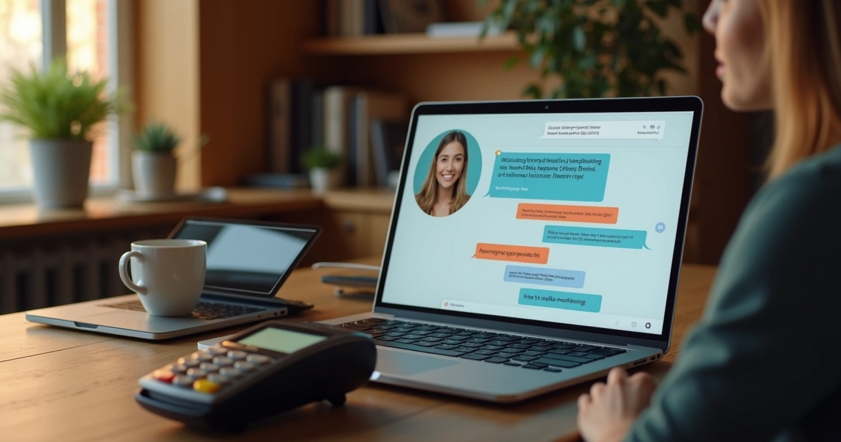 Suporte técnico de maquininha de cartão por chat online 