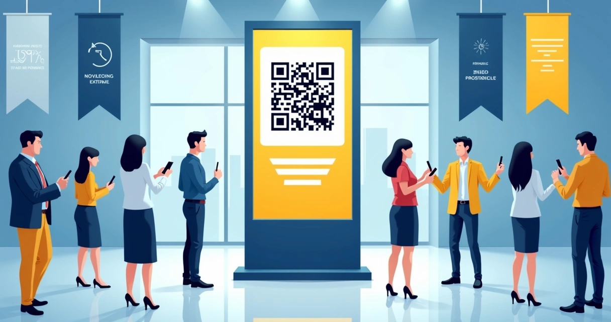 Toten digital com QR code em assembleia ajudando na filiação sindical 