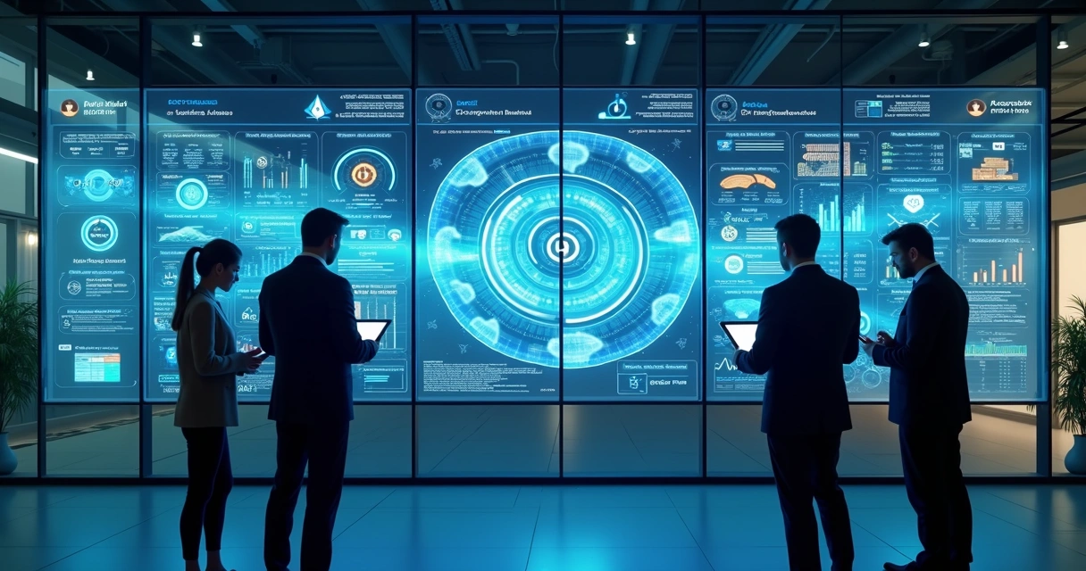 Dashboard de software de facilities integrado a sensores IoT em prédio empresarial