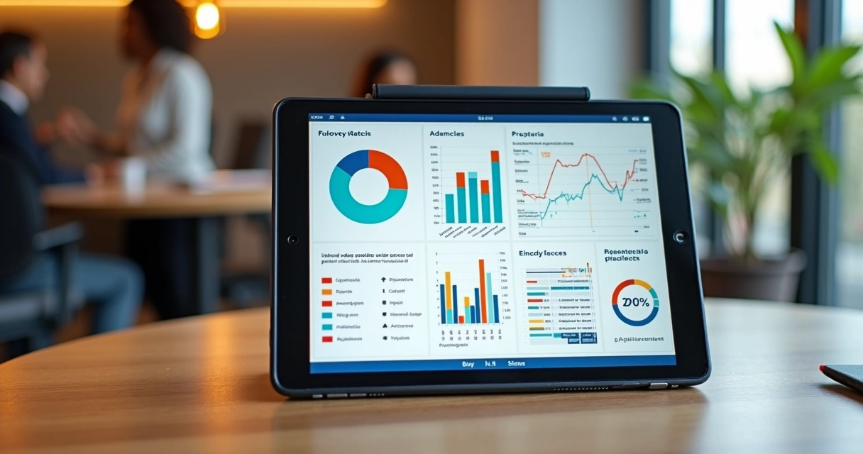 Material digital de estudo aberto mostrando gráficos de informações e tópicos de informática.