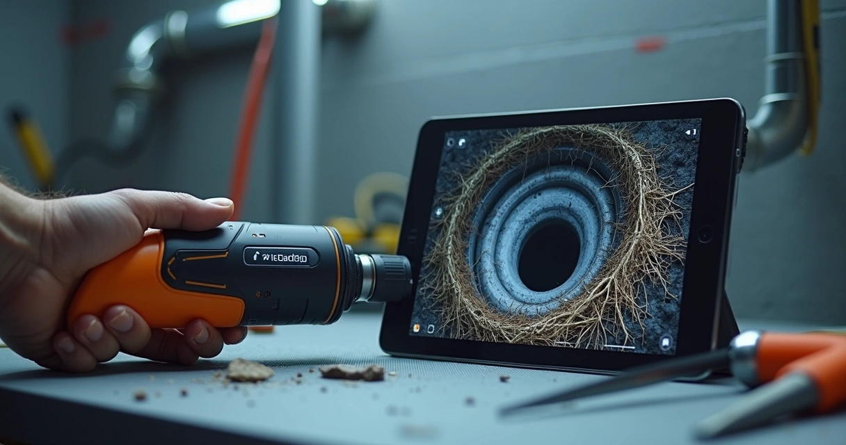 Equipamento de inspeção digital para canos de esgoto 