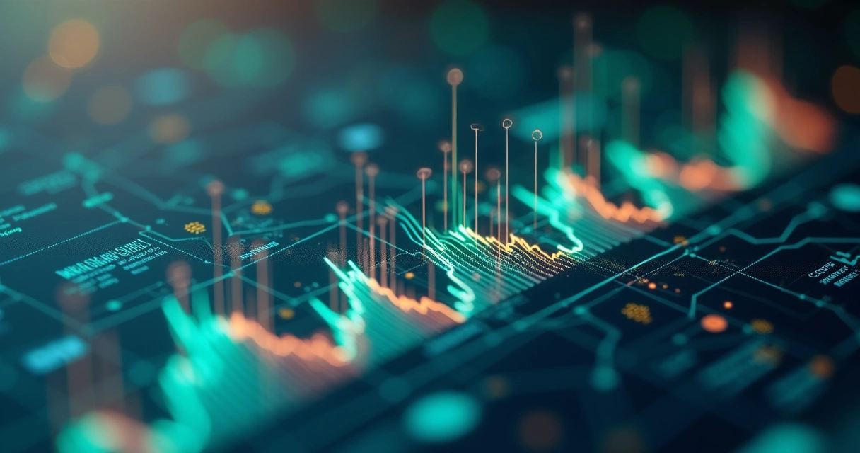 Representação de redes neurais conectando dados e informações de vendas digitais 