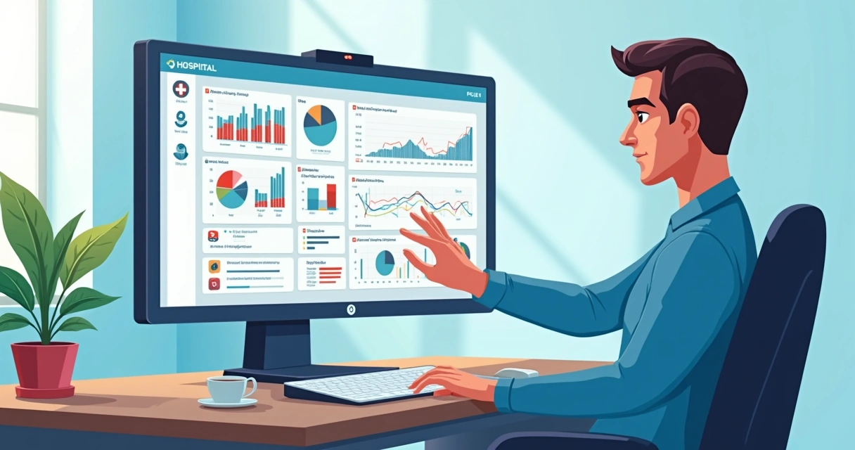 PNSP e Auditoria Clínica: Aplicação Prática na Segurança do Paciente 7 Sistema digital monitorando segurança hospitalar em tempo real