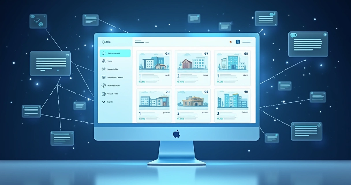 Sistema digital integrando informações cadastrais de imóveis 