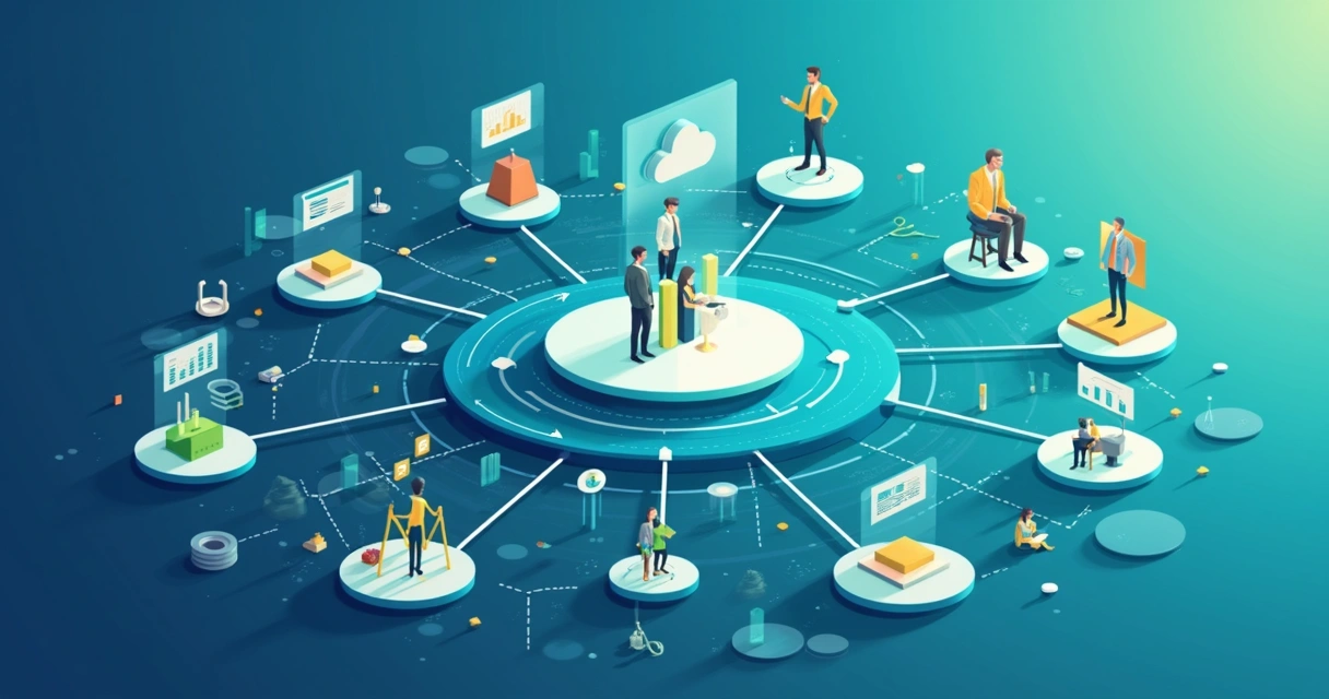 Planejamento de vendas B2B: guia prático para canais Ferramenta PRM conectando vários parceiros a uma empresa central