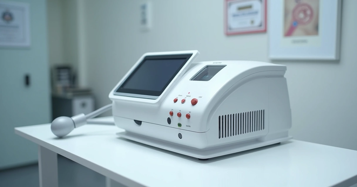 Equipamento de laser de CO2 fracionado usado no tratamento íntimo em clínica 