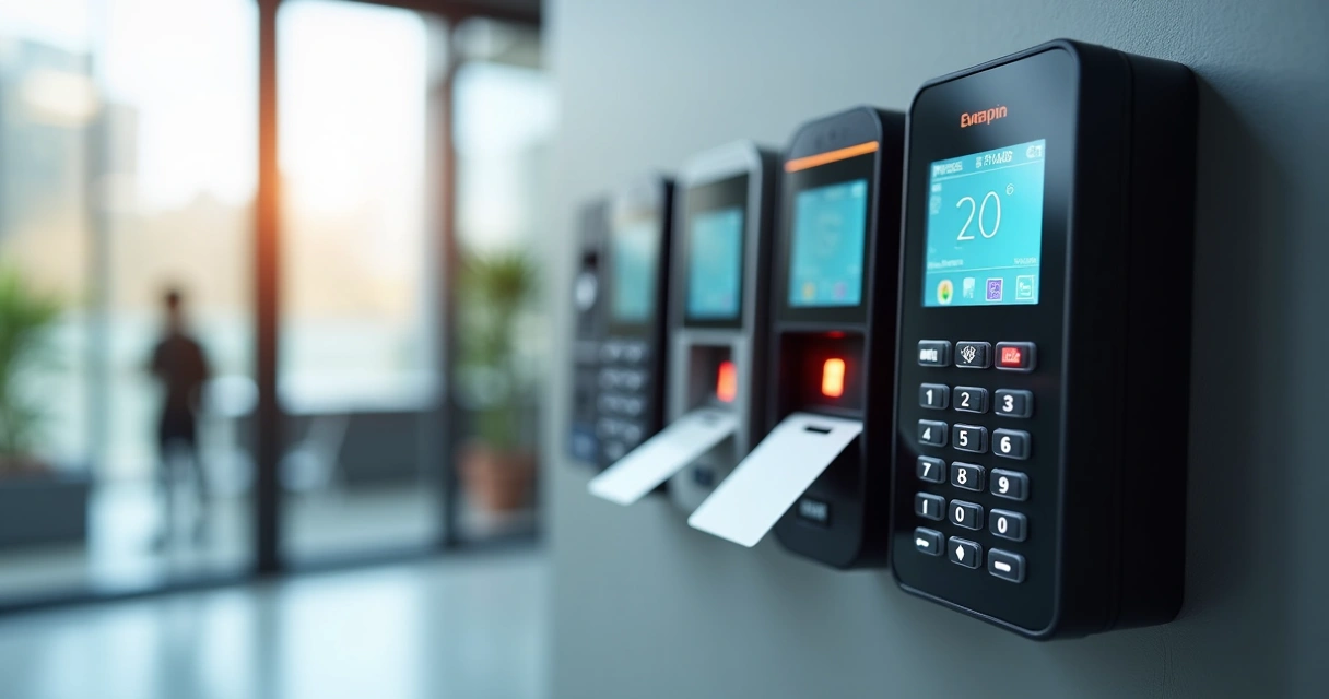 Opções de biometria, cartões e senha em relógios de ponto eletrônicos 