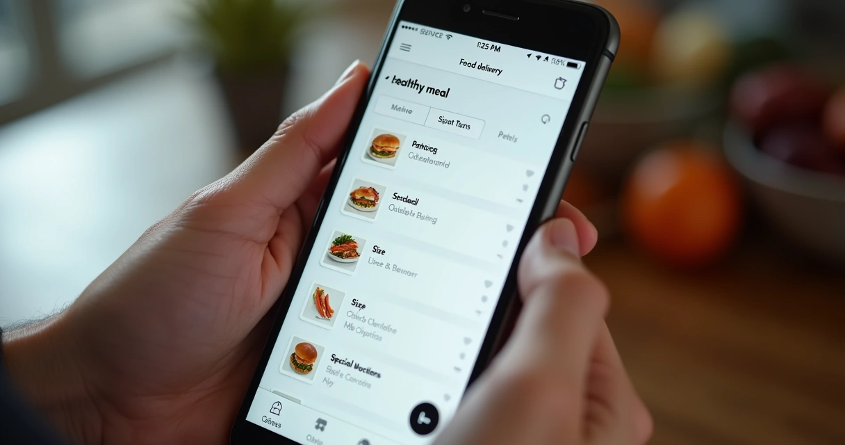 Tela de aplicativo de delivery mostrando opções de personalização de prato