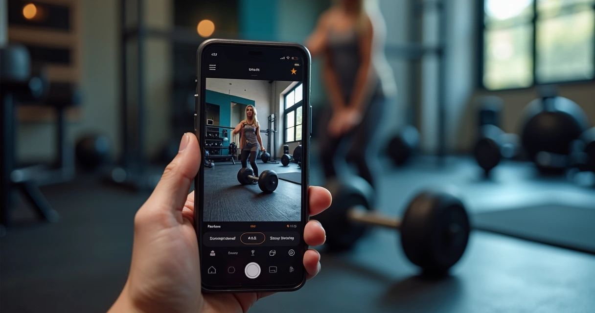 Tela de exercício do Union Fit com vídeo explicativo 