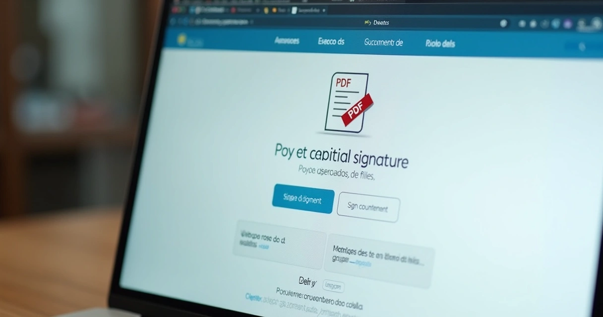 Tela do portal gov.br exibindo área para assinatura digital de PDF 