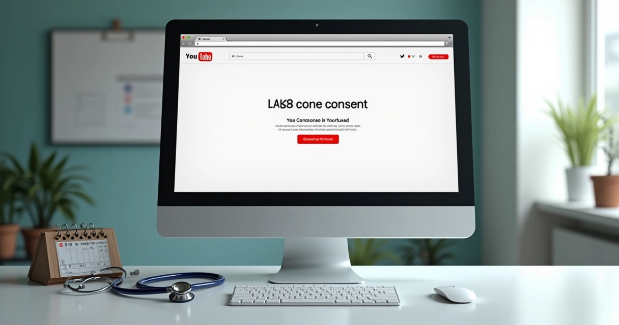 Tela do YouTube exibindo aviso de cookies 