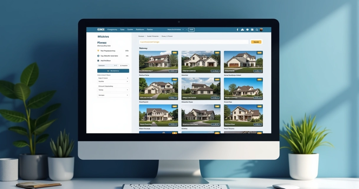 Tela de busca de leilão de imóveis online 