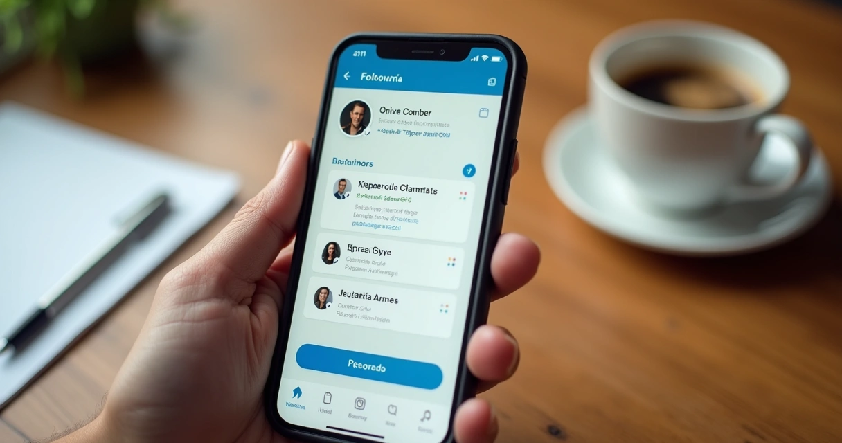 Tela de CRM simples em celular com dados de cliente e histórico de contatos