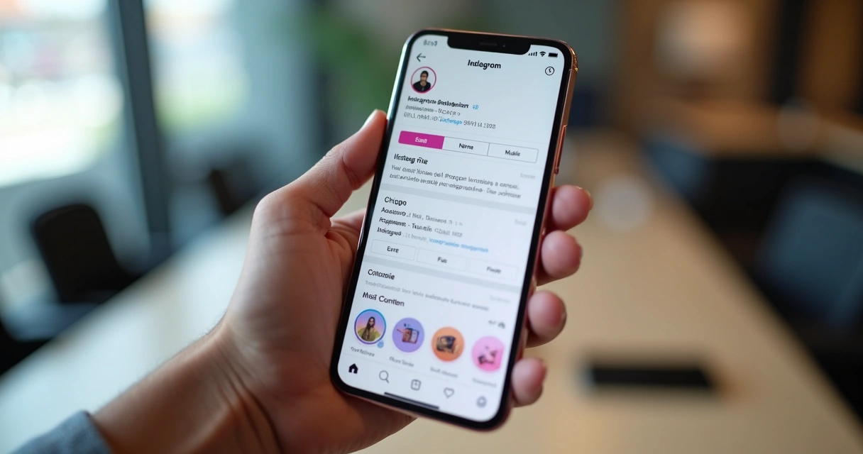Central de ajuda do Instagram exibida em smartphone 