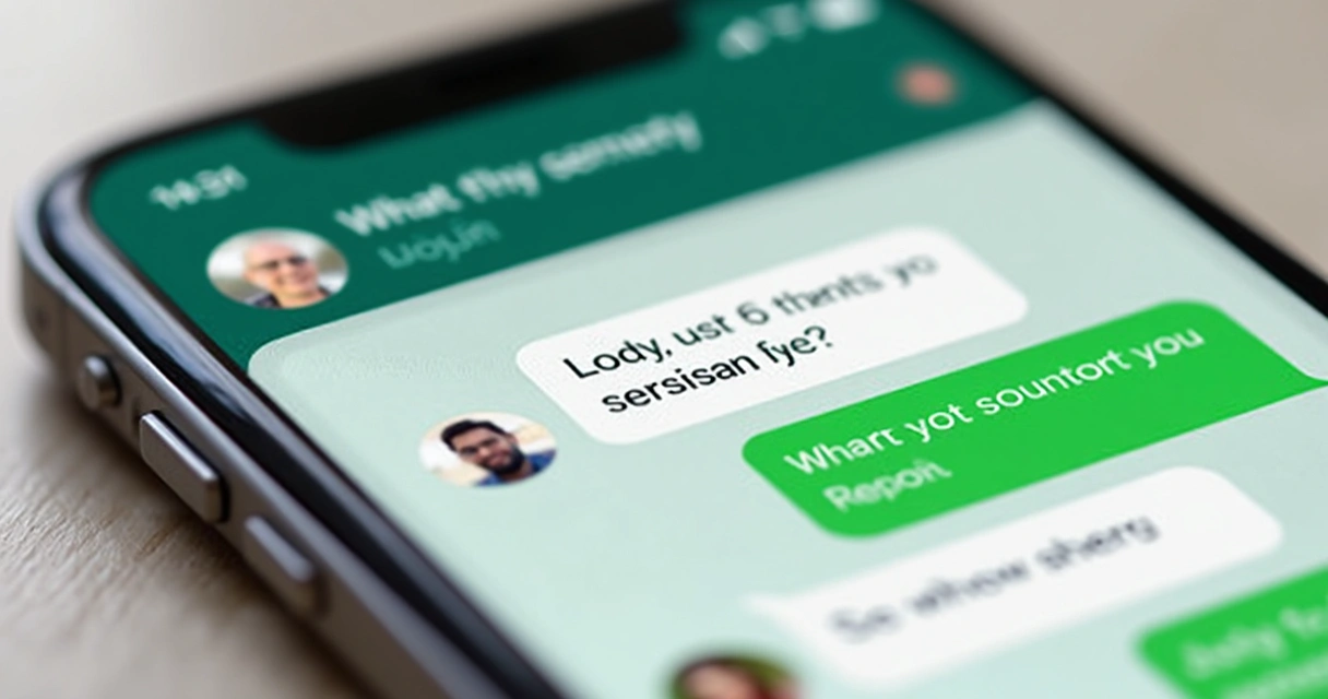 Exemplo de chat do WhatsApp mostrando conversa suave com IA 