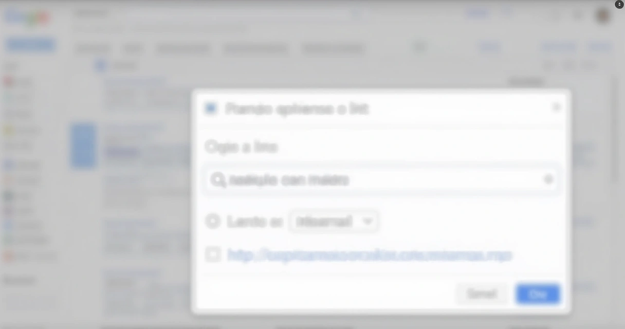 Configuração de compartilhamento no Google Drive