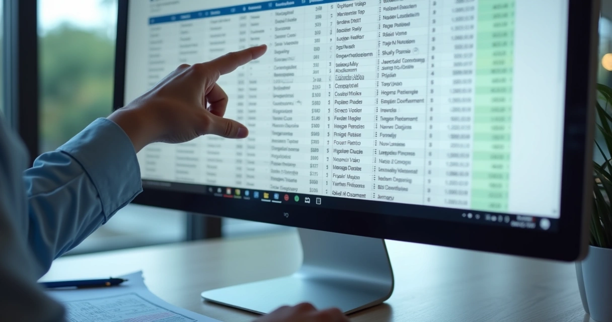 Tela de sistema digital de compras públicas em computador