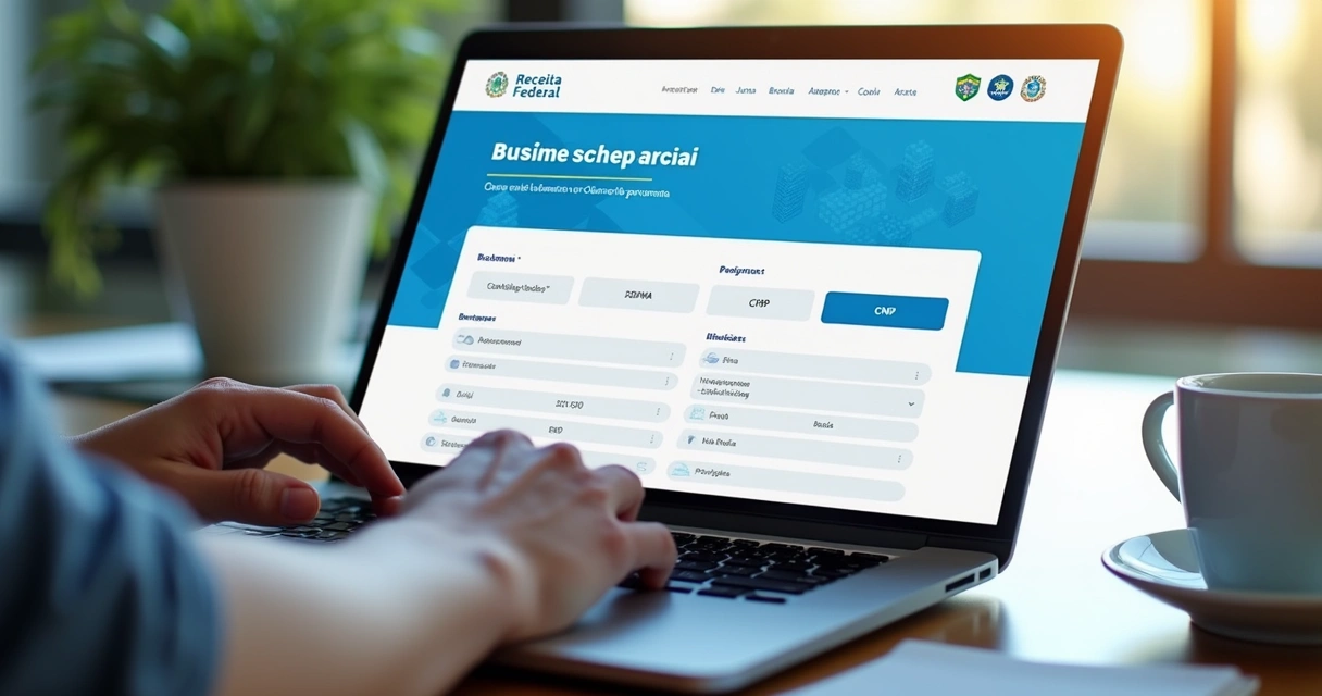 Página oficial de consulta de empresas pelo CPF na Receita Federal 