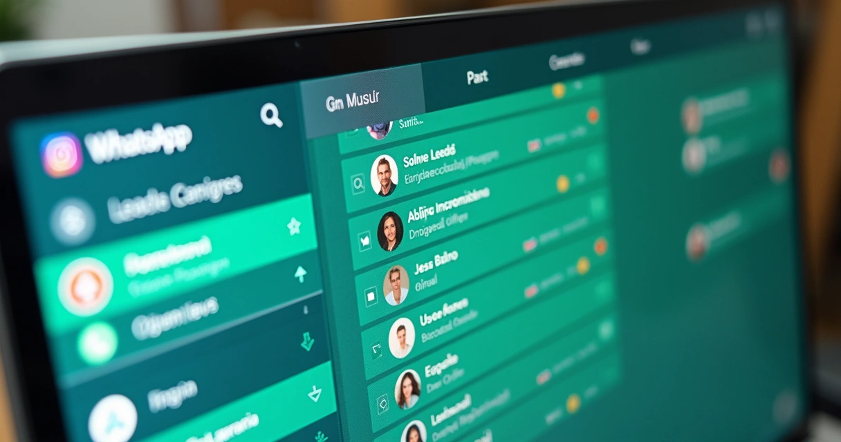 Organização visual de contatos do WhatsApp em abas e etiquetas coloridas 