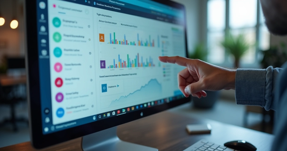 Tela de CRM mostrando automação de vendas 