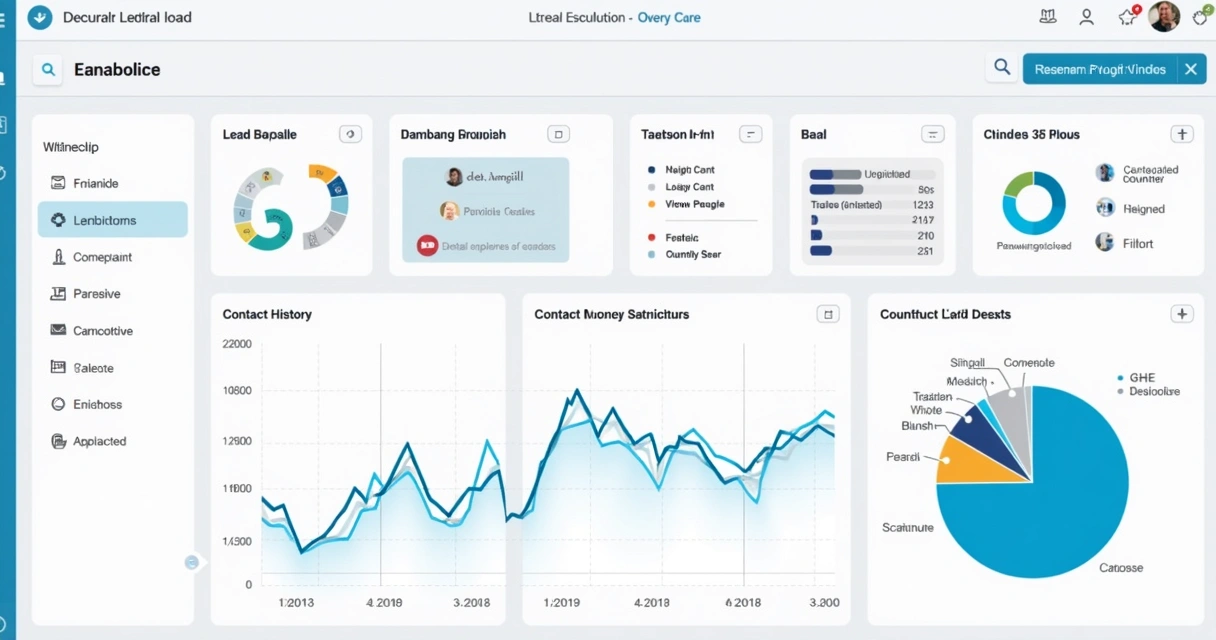 Tela de CRM mostrando gestão de leads para consultório odontológico 