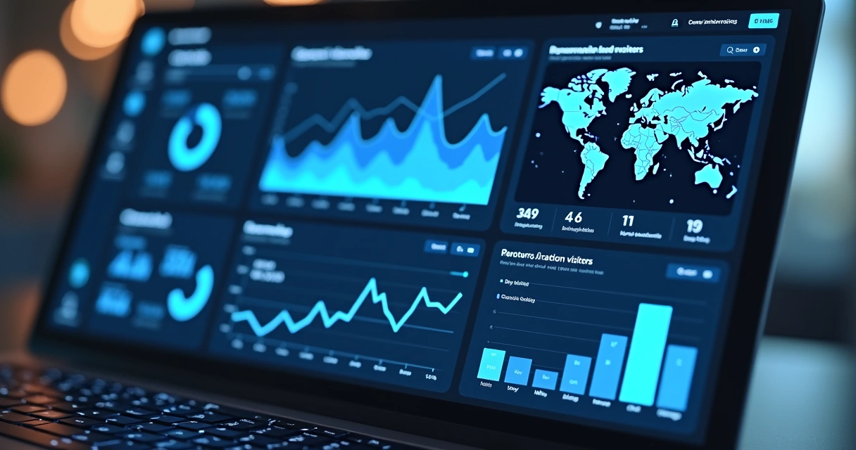 Tela de plataforma mostrando visitantes anônimos identificados e enriquecidos em relatórios 