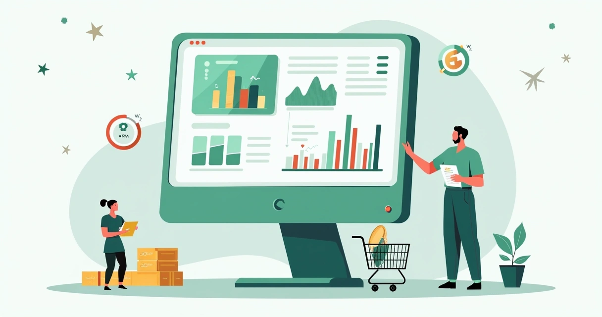 Tela de sistema ERP integrando vendas e estoque 