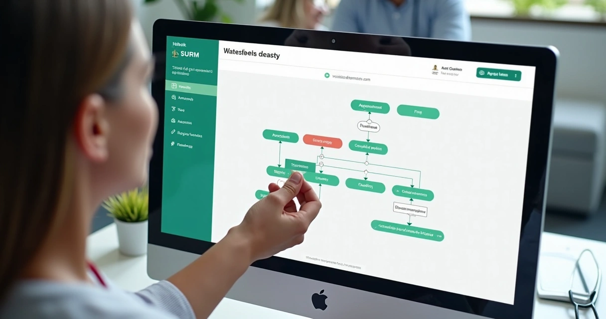 Interface visual de automação de mensagens WhatsApp 