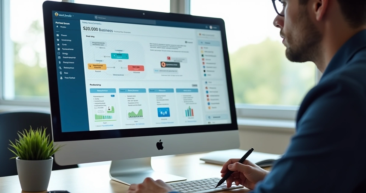 Dashboard de processos automatizados e dados de PME