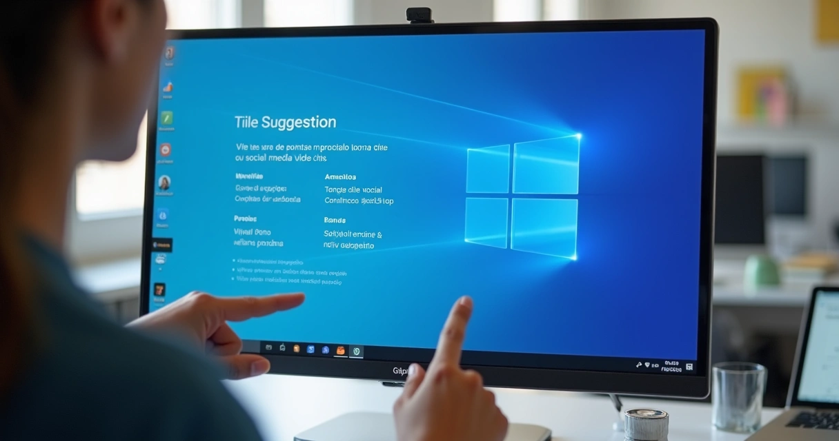 Sugestões de títulos otimizados em tela de editor online 