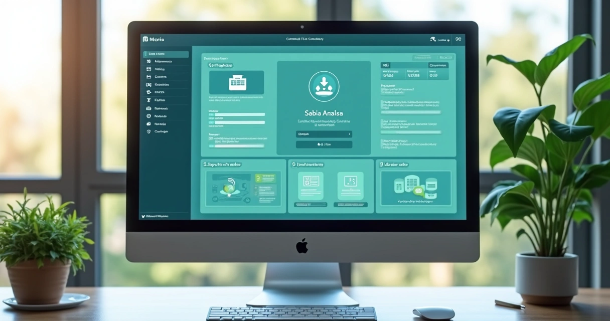 Tela inicial de plataforma online para consultoria ambiental com assistentes virtuais e análise de documentos 