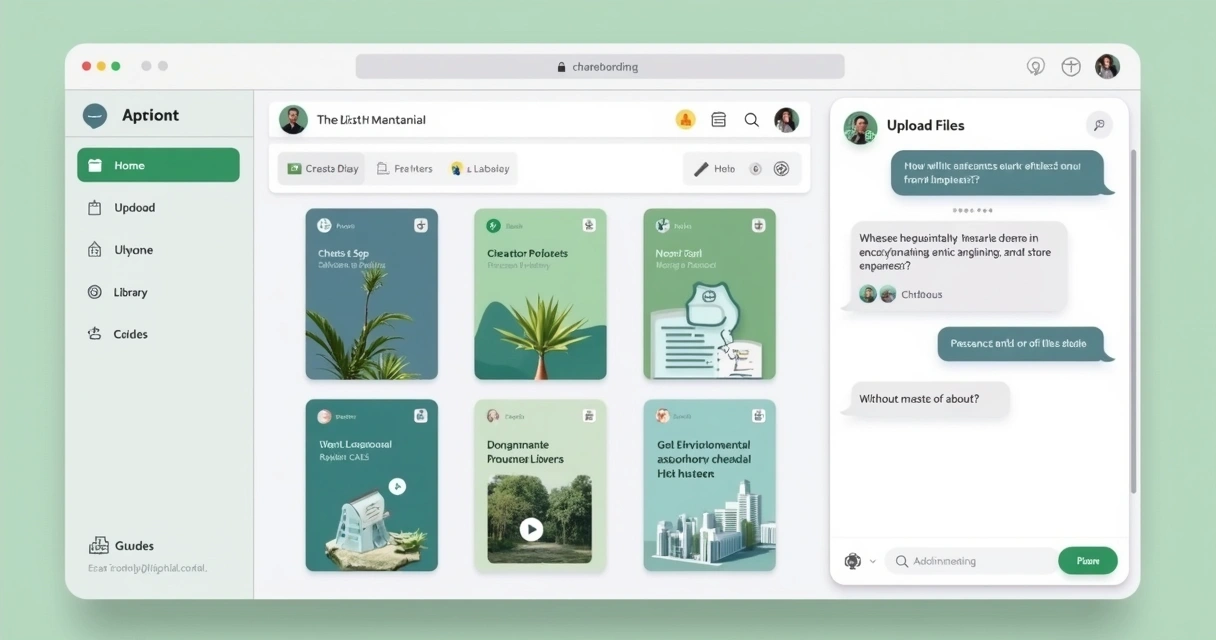 Tela inicial do Sab.IA com menu lateral, biblioteca e assistentes virtuais 
