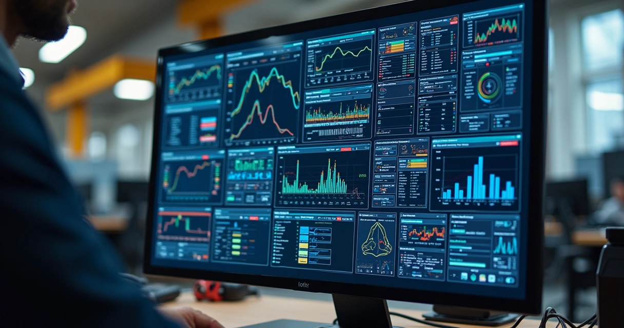 Tela de integração entre softwares de manutenção e sistemas industriais 