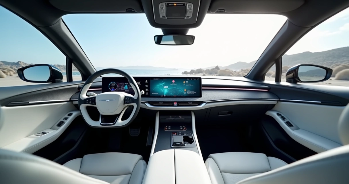 Painel digital e tela de 16 polegadas do Xiaomi SU7 