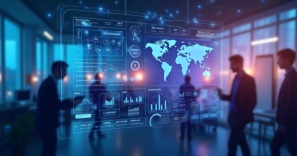 Painel de dados com IA em plataforma de marketing digital 