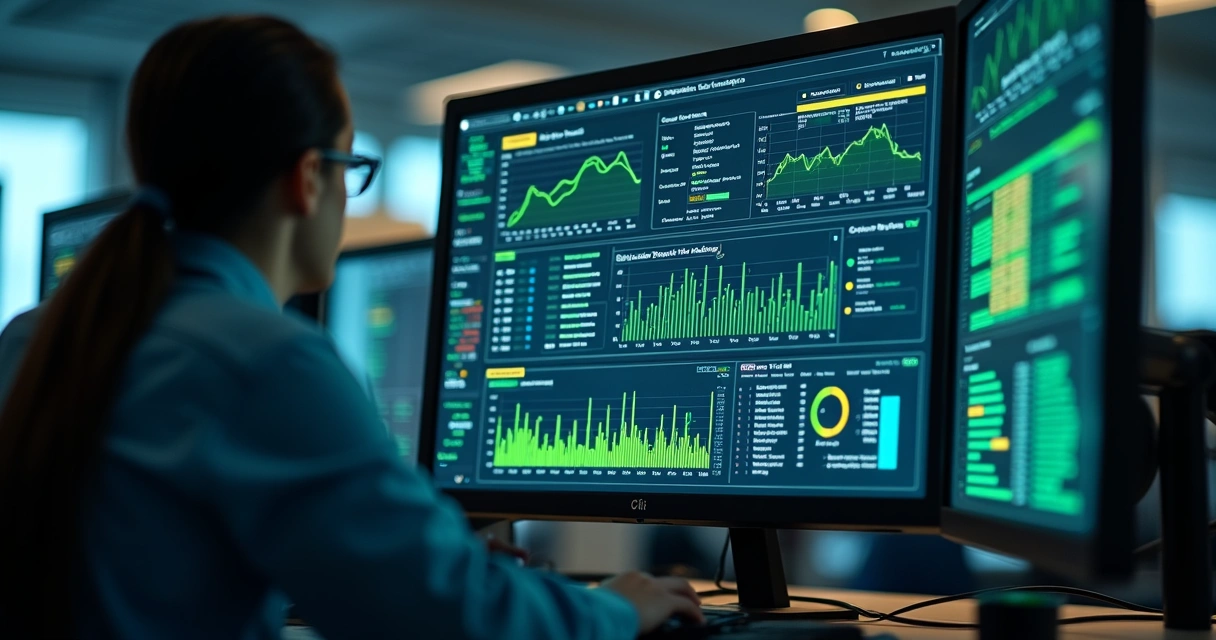 Tela de monitoramento detalhado de backup mostrando gráficos de desempenho e alertas em tempo real. 