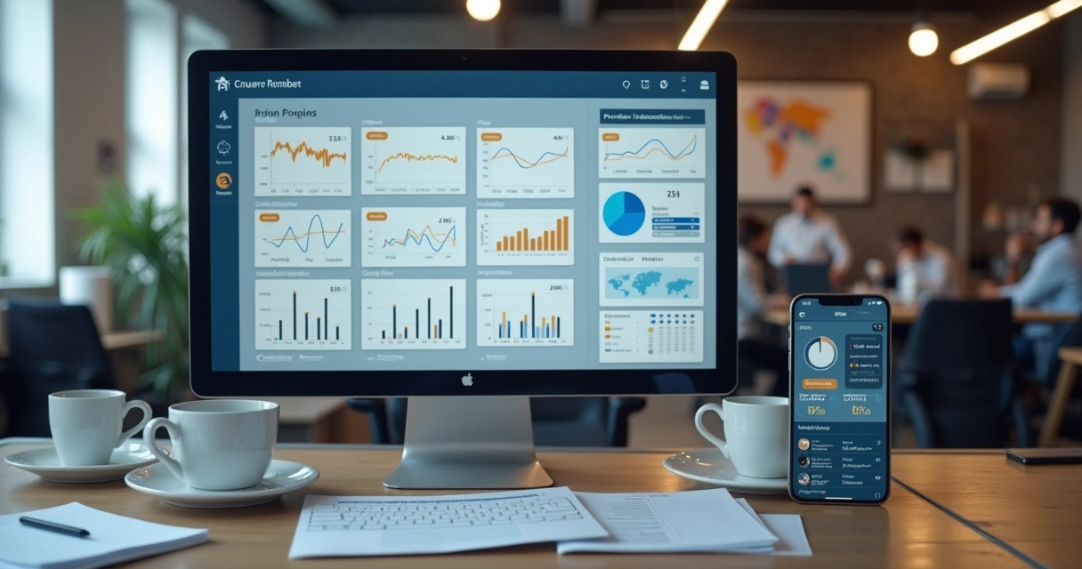 Tela de computador mostrando painel de monitoramento de impressoras