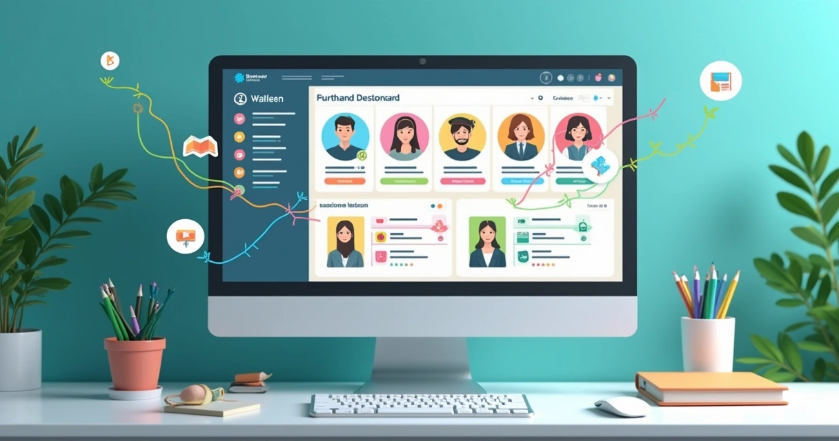 Tela mostrando personalização do ensino com inteligência artificial 