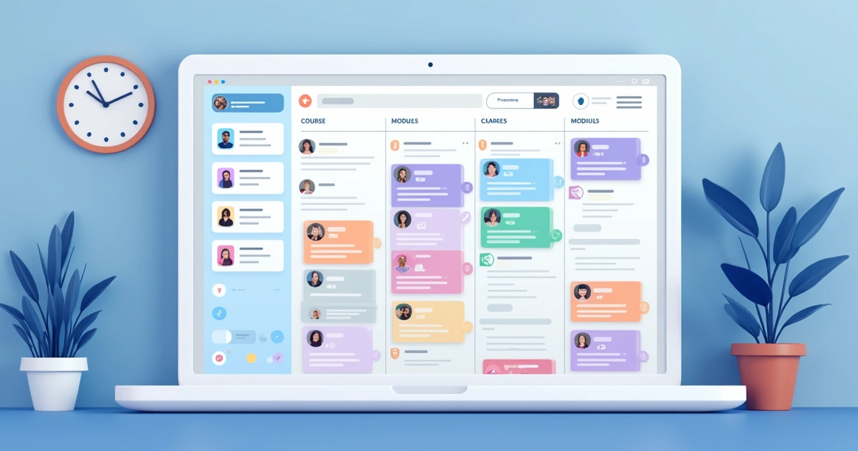 Visualização de cronograma dentro de plataforma EAD 