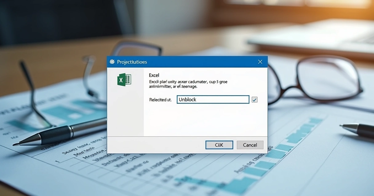 Tela de propriedades de arquivo com opção desbloquear marcada 