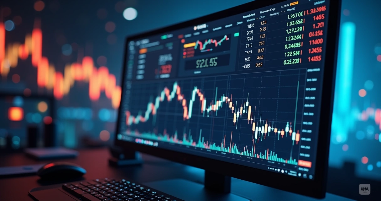 Painel de robôs de negociação em plataforma de trading automatizado 