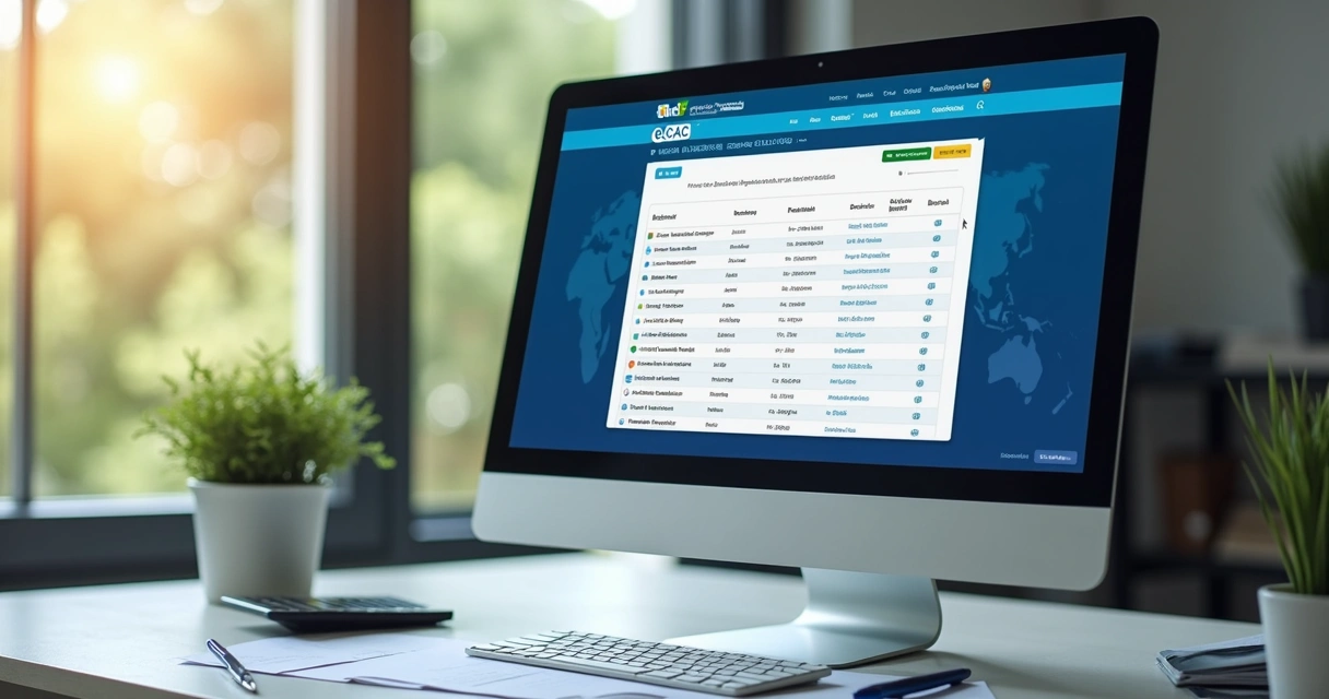 Tela do portal e-CAC com lista de serviços disponíveis 