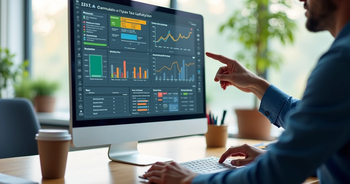 Simulação tributária em computador empresarial