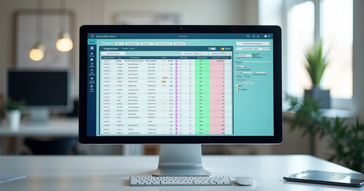 Tela do sistema de ponto eletrônico mostrando saldo de banco de horas 