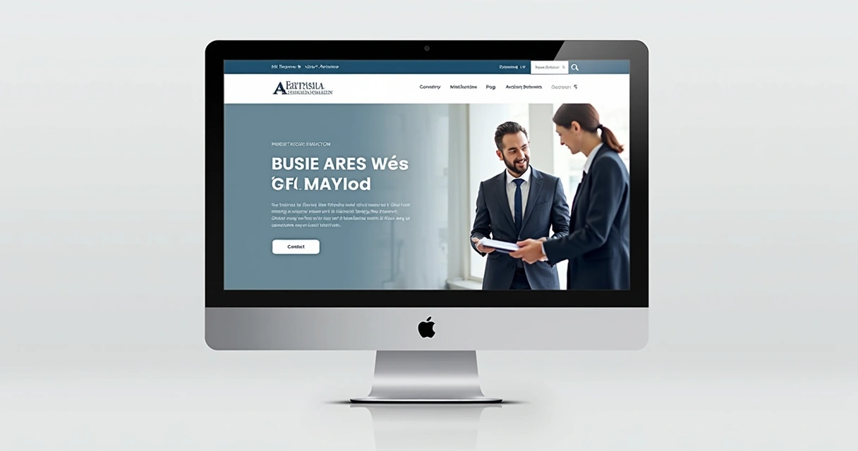 Página de site jurídico moderna mostrando áreas de atuação 